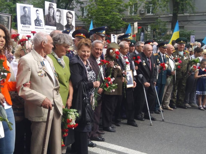 Митинг с бессмертным полком